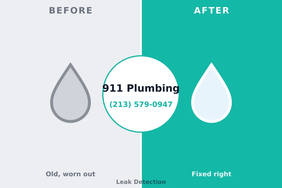 Before and after: plumbing repair Fairchance, PA